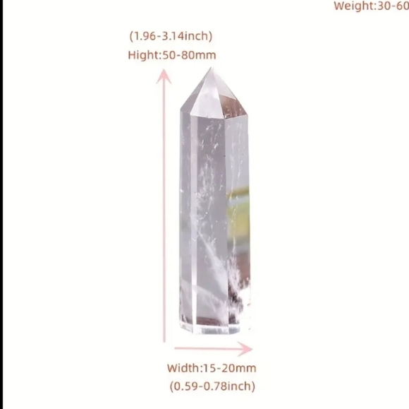 Natural Crystal Clear Quartz Transparency Quartz Point Stone - Picture 4 of 6